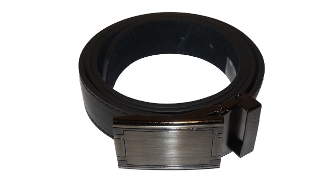 Men's leather belt Black 110-135 cm